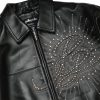 47th Anniversary Pelle Pelle MB Black Studded Leather Jacket