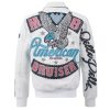 American Bruiser 1978 Pelle Pelle White Plush Jacket