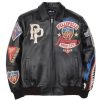 American Bruiser MB Pelle Pelle Black Plush Jacket
