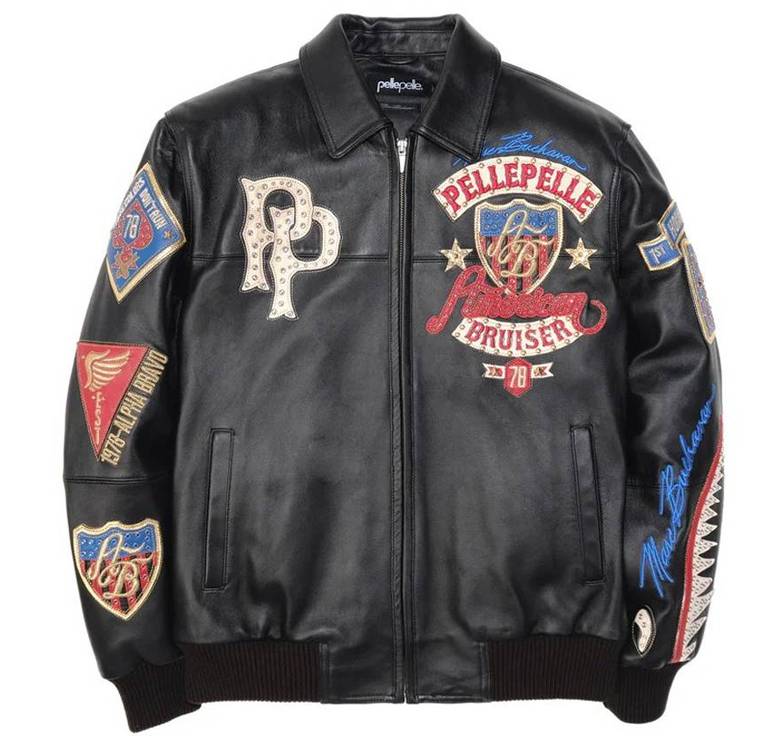 American Bruiser MB Pelle Pelle Black Plush Jacket