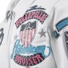 American Bruiser Men Pelle Pelle White Plush Jacket