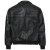 Authentic Black Pelle Pelle Black Puff Plush Full Grain Leather Jacket