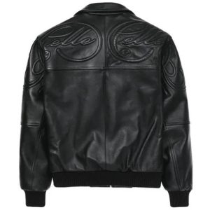 Authentic Black Pelle Pelle Black Puff Plush Full Grain Leather Jacket
