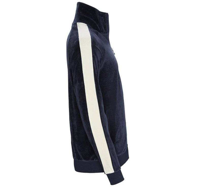 Authentic Pelle Pelle Navy Blue Warm Up Velvet Tracksuit