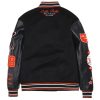 Black & Grey Pelle Pelle World Famous Varsity Wool Jacket