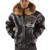 Black Pelle Pelle Avant Garde 1978 Unrivaled Supreme Fur Hood Jacket