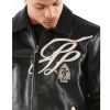 Black Pelle Pelle Badged Trail Blazer MB Men's Leather Jacket