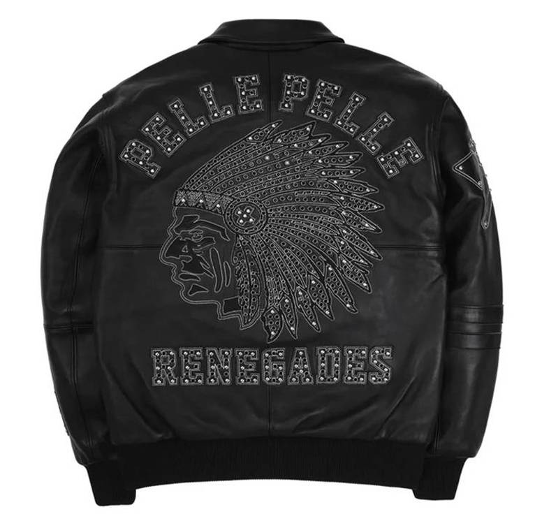 Black Pelle Pelle Chief Keef Renegades Genuine Leather Jacket