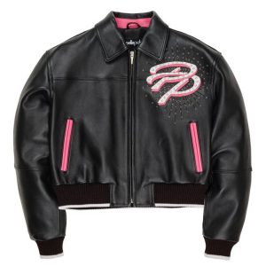 Black Pelle Pelle Greatest Of All Time Women Crop Jacket
