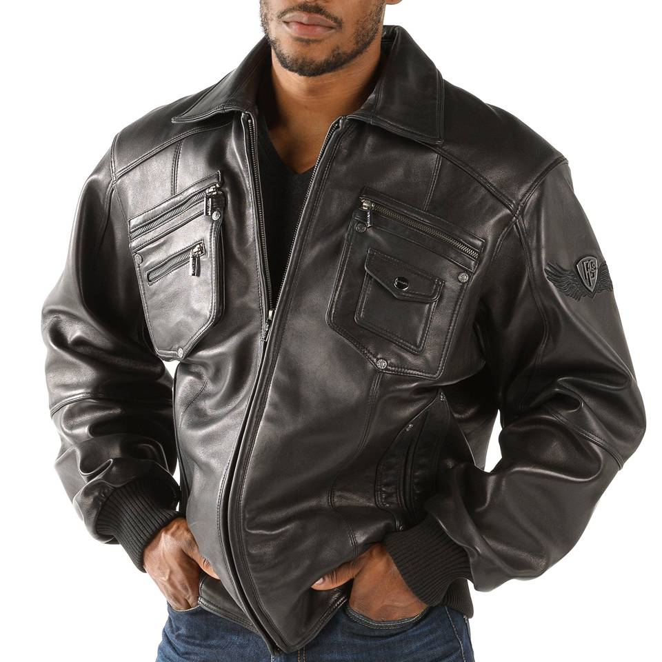 Black Pelle Pelle Leather Jacket