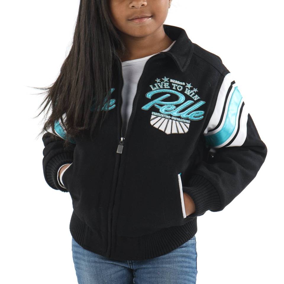 Black Pelle Pelle Live to Win MB 1978 Jacket For Girls