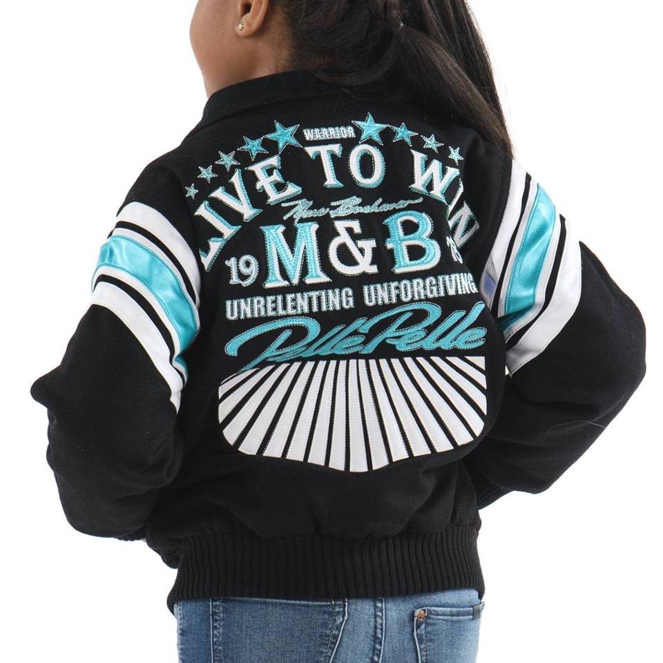 Black Pelle Pelle Live to Win MB 1978 Wool Jacket For Girls