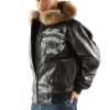 Black Pelle Pelle Men Forty Years MB Fur Hood Jacket