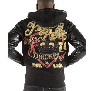 Black Pelle Pelle Men King Of Thrones 1978 Wool Hoodie