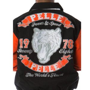 Black Pelle Pelle Men World's Finest Tiger Twill Wool Jacket