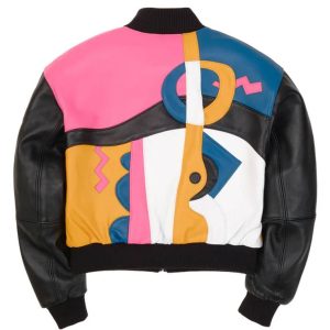 Black Pelle Pelle Picasso Women Crop Leather Jacket