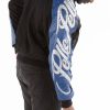 Black Pelle Pelle Shoulder Crest Script Men Wool Jacket