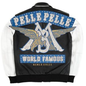 Black Pelle Pelle World Famous Legend Studded Leather Jacket