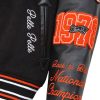 Black Pelle Pelle World Famous MB 1978 Varsity Jacket