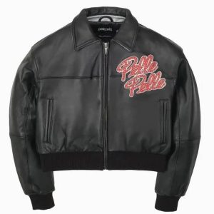 Black Pelle Pelle World Famous Soda Club Crop Jacket