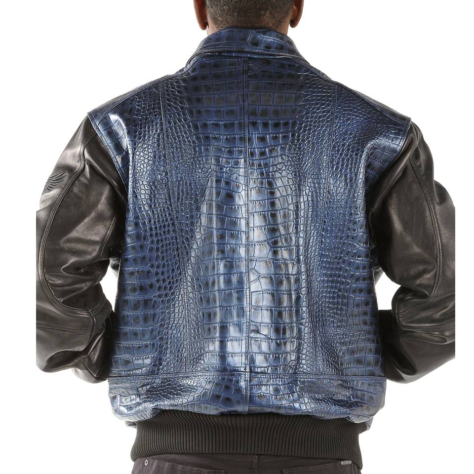Blue Pelle Pelle Men Leather Jacket