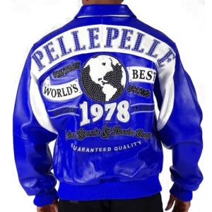 Blue Pelle Pelle Worlds Best 1978 Leather Jacket