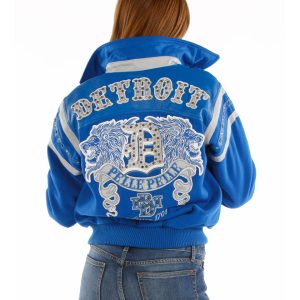 Blue Women Pelle Pelle Detroit Motor City 1701 Jacket