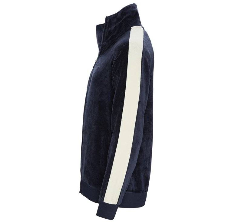 Bold Pelle Pelle Navy Blue Warm Up Velvet Tracksuit