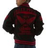 Boys Pelle Pelle Chenille Patch 1978 Black Varsity Wool Jacket