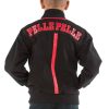 Boys Pelle Pelle Gator P Black Varsity Wool Jacket