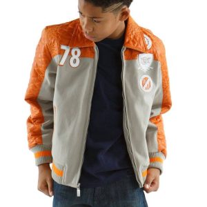 Boys Pelle Pelle Original and True MB Grey Jacket