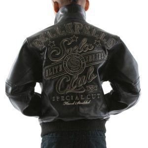 Boys Pelle Pelle Soda Club Elite Series Black Jacket