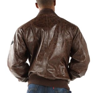 Brown Pelle Pelle Genuine Leather Jacket