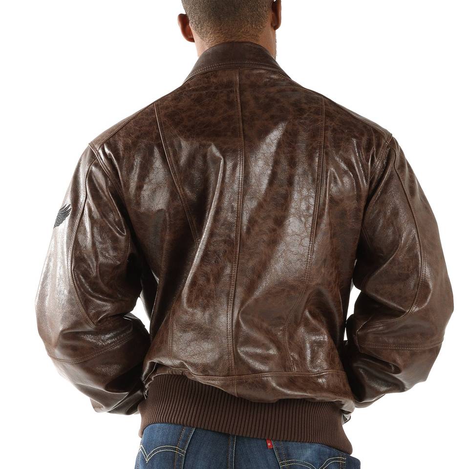 Brown Pelle Pelle Genuine Leather Jacket