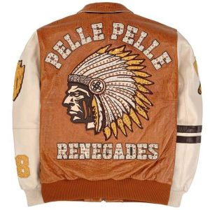Chief Keef Pelle Pelle Renegades Brown and Cream Leather Jacket