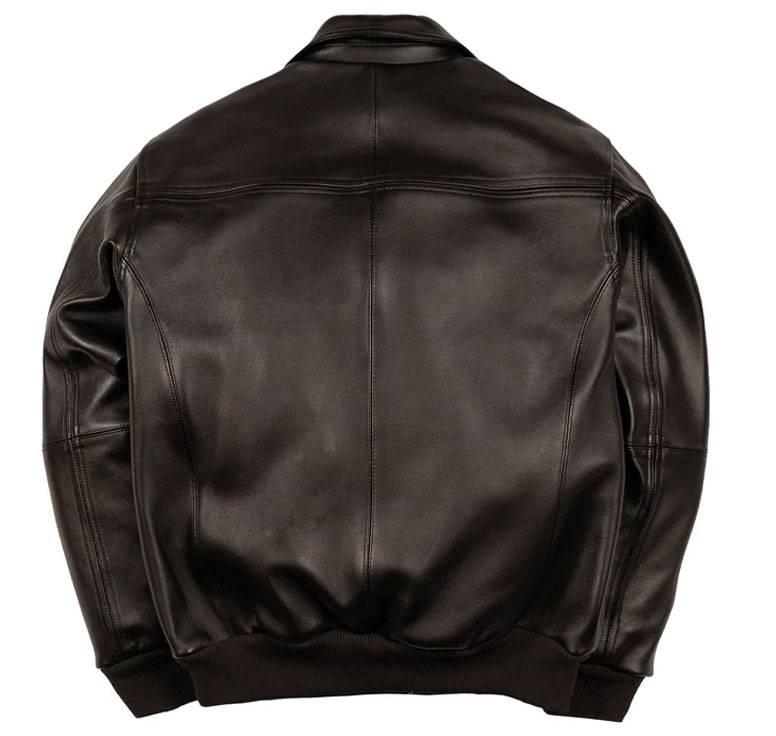 Classic Black Corded Pelle Pelle Jacket