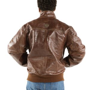 Classic Men Pelle Pelle Brown Genuine Leather Jacket