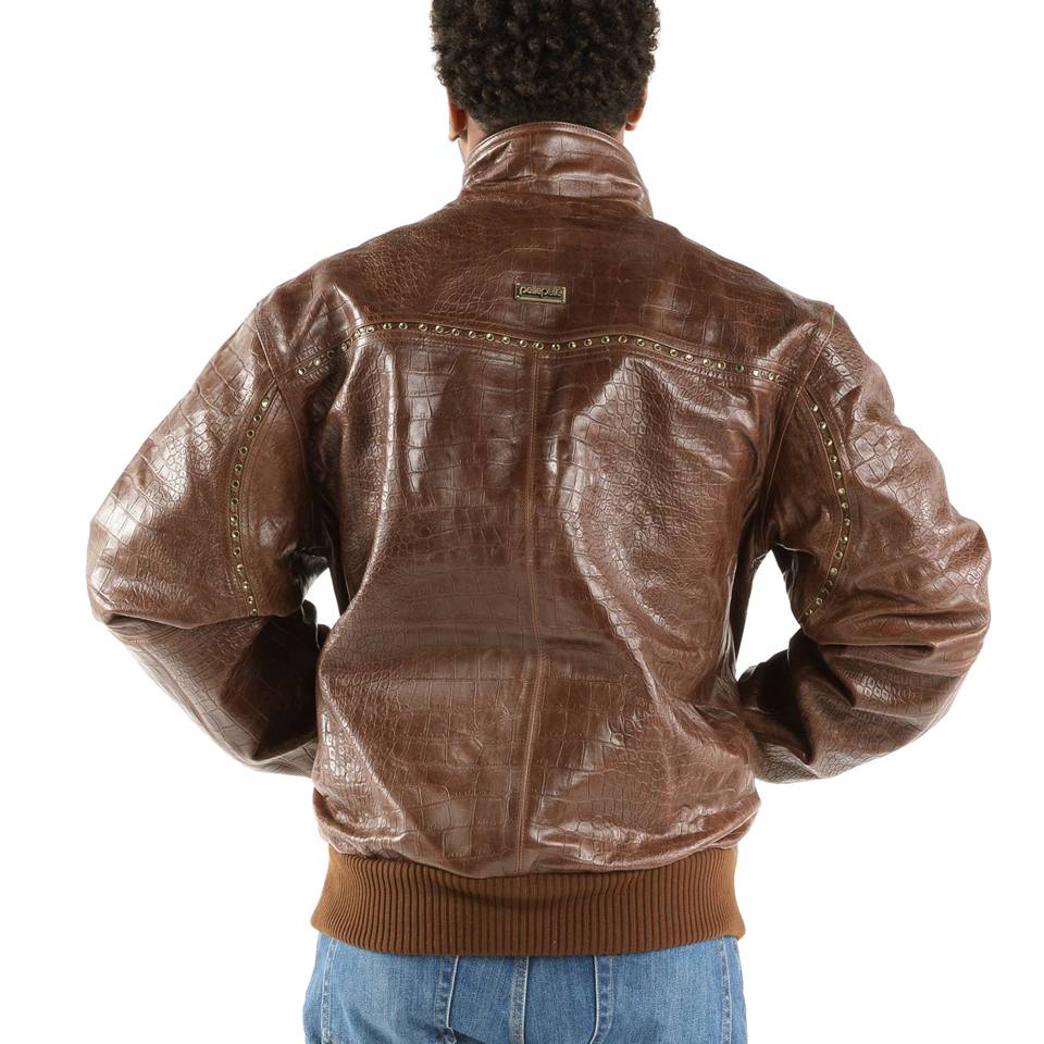 Classic Men Pelle Pelle Brown Genuine Leather Jacket