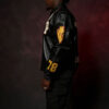 Classic Men Pelle Pelle Renegades Keef Chief Black Studded High Quality Leather Jacket