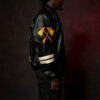 Classic Men Pelle Pelle Renegades Keef Chief Black Studded Leather Jacket