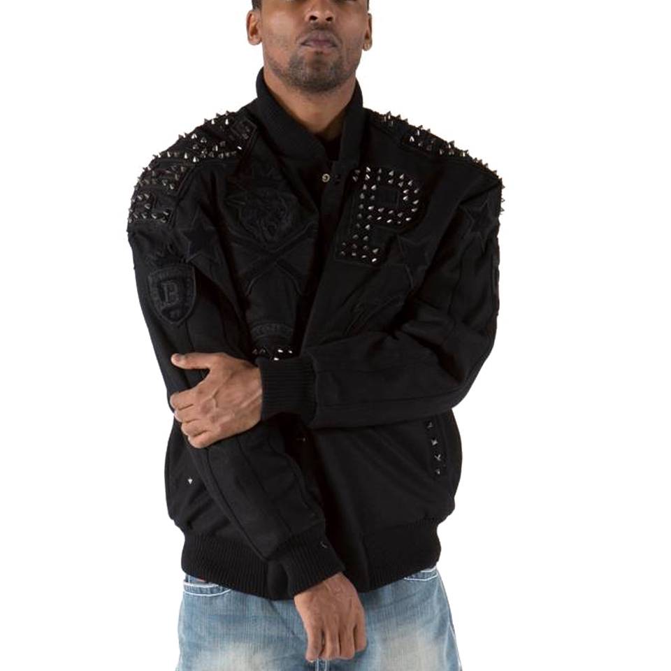 Classic Pelle Pelle Victory Glory Black Varsity Jacket