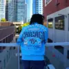 Classic Men Pelle Pelle X TB Windy City Marc Buchanan 1978 Blue Jacket