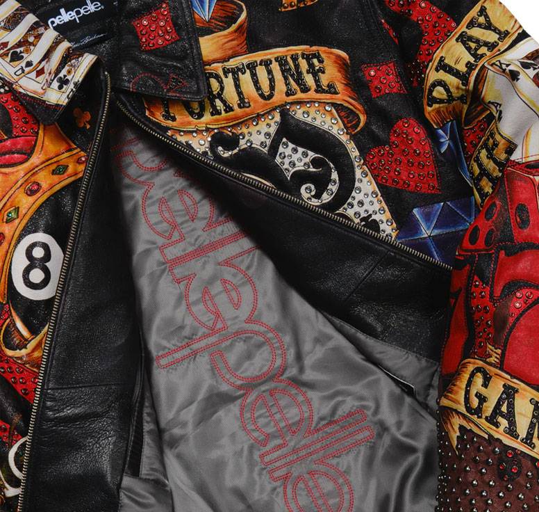 Classic Pelle Pelle High Rollers Black Full Grain Leather Jacket