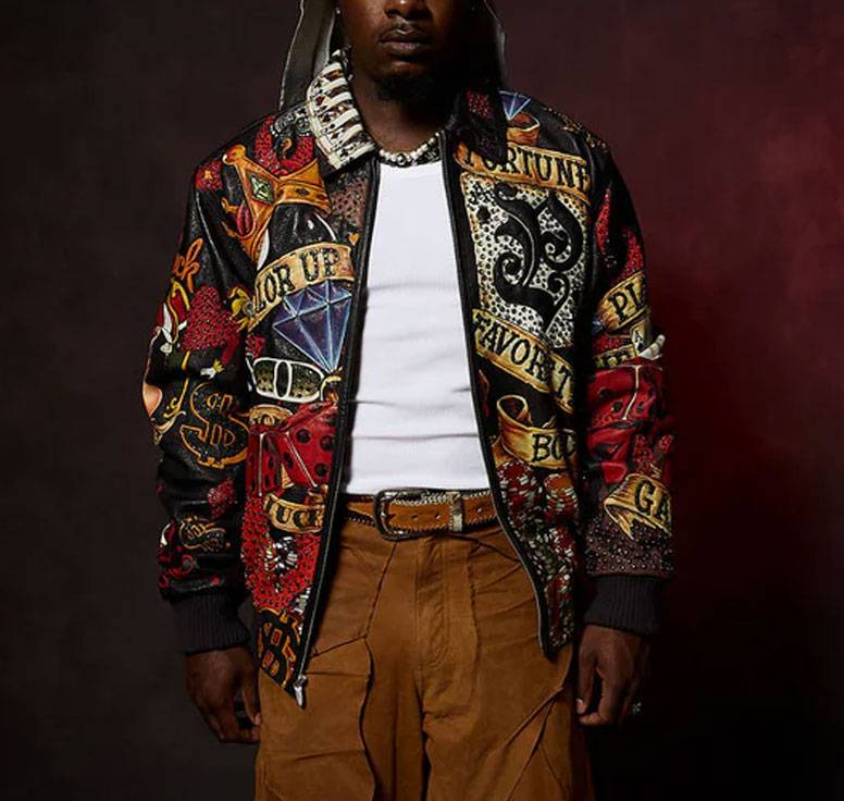 Classic Pelle Pelle High Rollers Black Leather Jacket