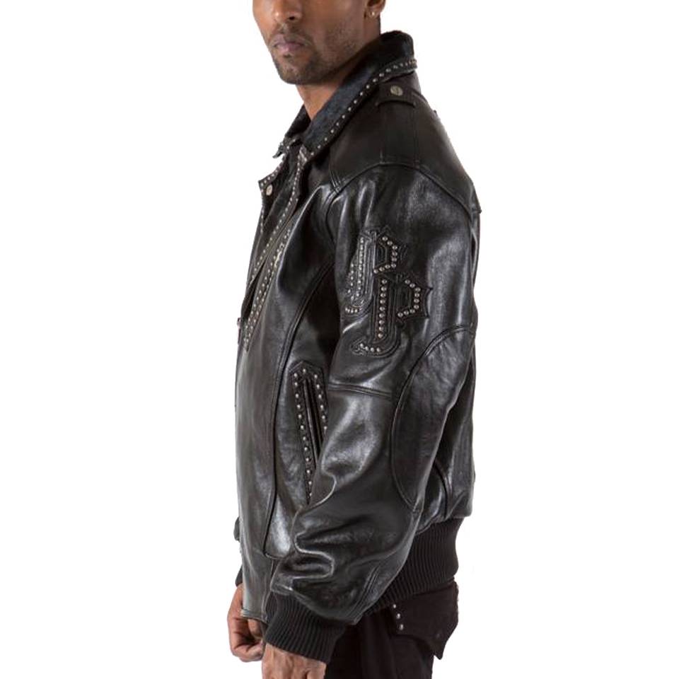 Classic Pelle Pelle Men's Black Biker Leather Jacket