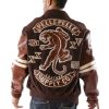 Classic Pelle Pelle Men's MB Panther Brown Wool Jacket