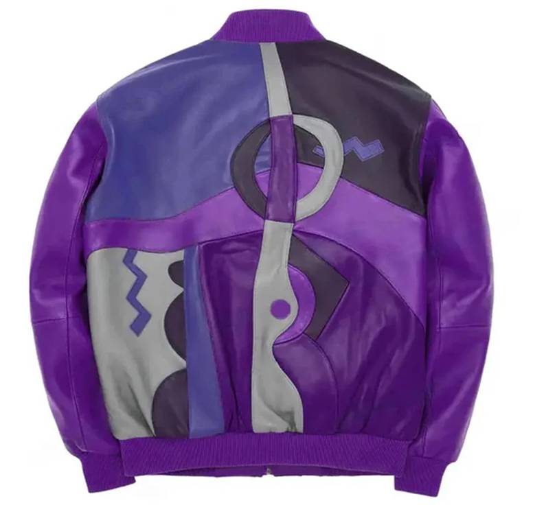 Classic Pelle Pelle Picasso Plush Purple Real Leather Jacket