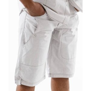 Classic Pelle Pelle Plain White Shorts