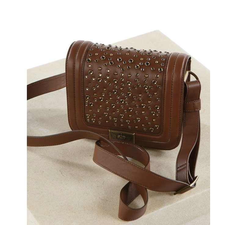 Classic Pelle Pelle Princess Cut Brown Crossbody Bag