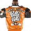 Classic Pelle Pelle Soda Club Plush Orange Leather Jacket